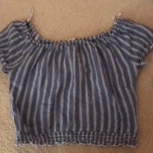 Hollister Off the Shoulder Crop Top